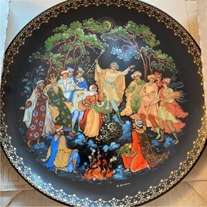 Vintage - NIB Tianex Vintage Hand Painted Limited Edition 1990 Collector Plate